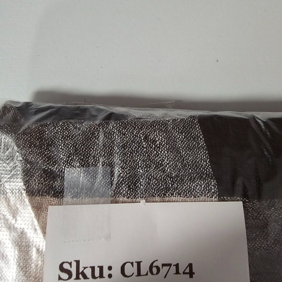 Liv by Habitat Yin Yang Linen Button-Up Shirt Womens Small Neutral Block Stripe - Picture 12 of 12